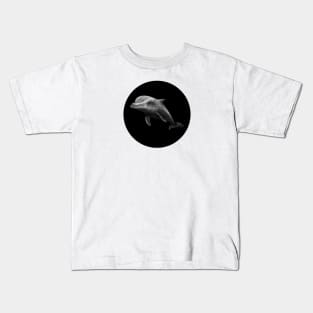 Spotted Dolphin Drawing Kids T-Shirt